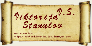 Viktorija Stanulov vizit kartica